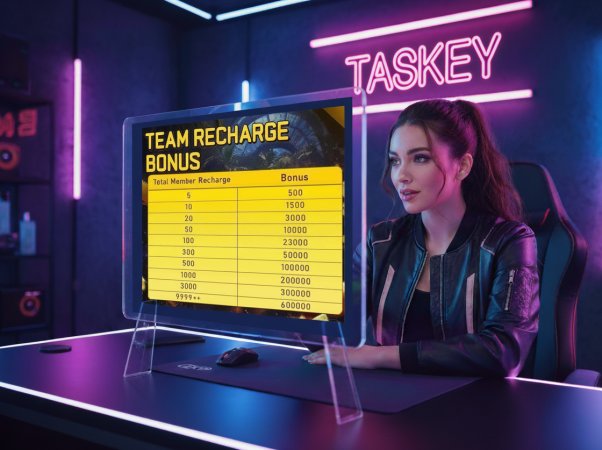 Taskey Team Recharge Bonus: Skyrocket Your Earnings